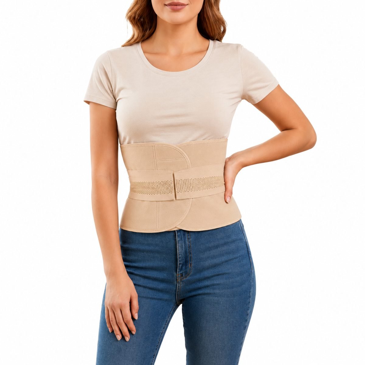 Faja Modeladora Posparto Velcro